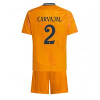 Fotballdrakt Barn Real Madrid Daniel Carvajal #2 Bortedraktsett 2024-25 Kortermet (+ Korte bukser)